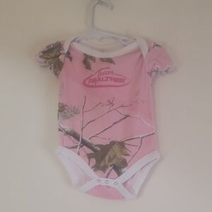 Realtree Pink Camo Baby Onesie
